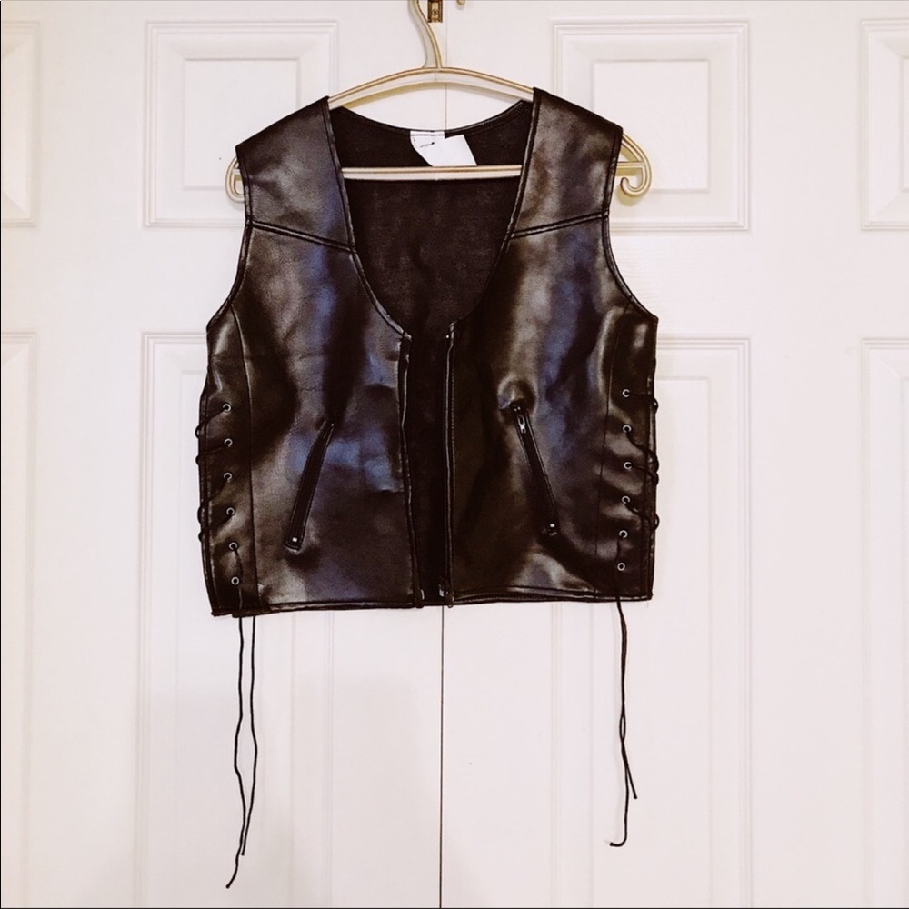 Leather vest
